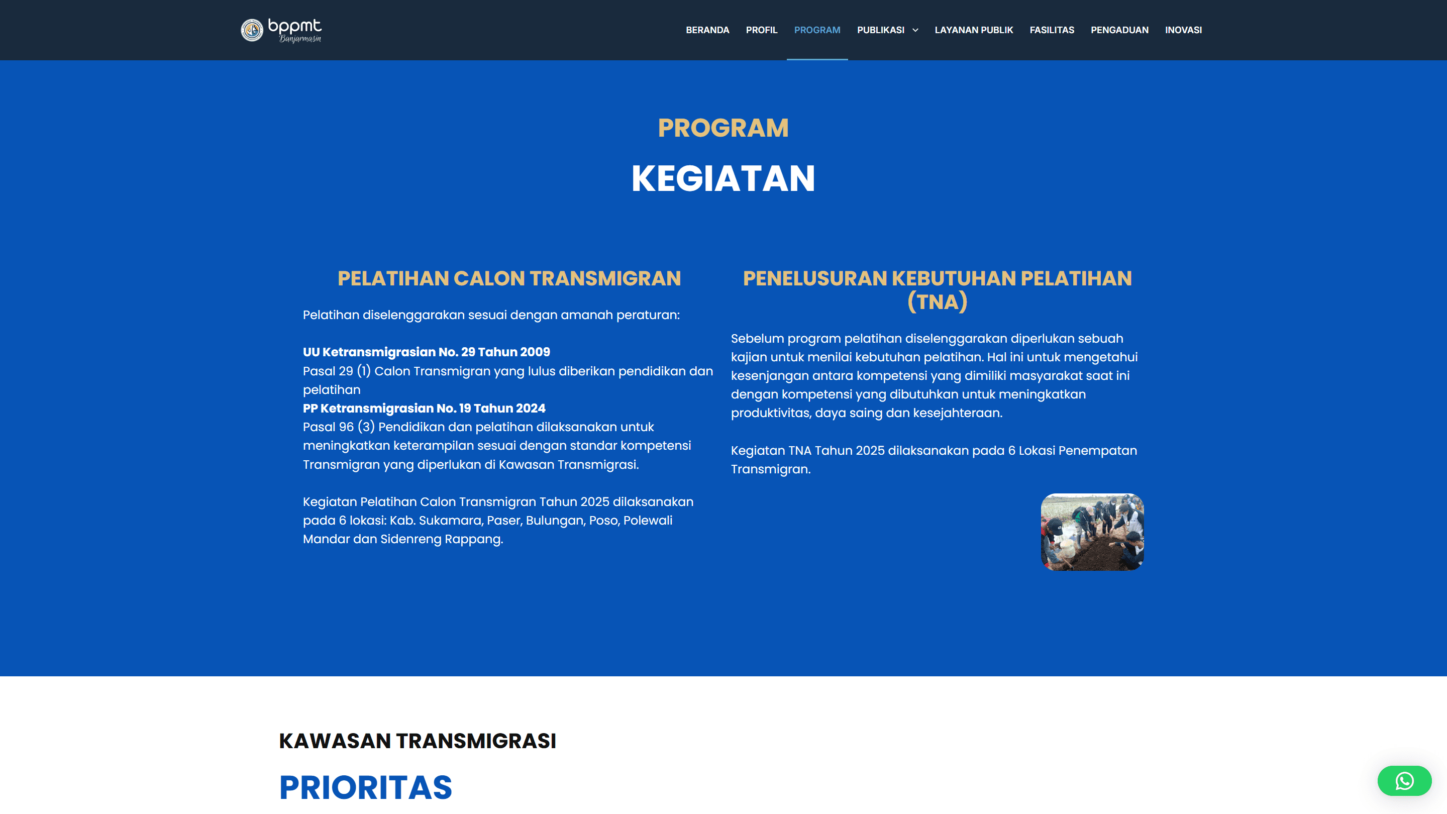 BPPMT Banjarmasin Official Website screenshot 3